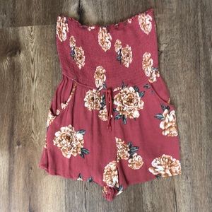 Halter shorts romper